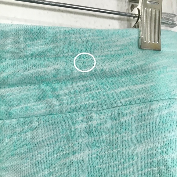 Talbots French Terry Skirt Heathered Aqua Size Large Pull On Drawstring Skirt - Picture 7 of 10